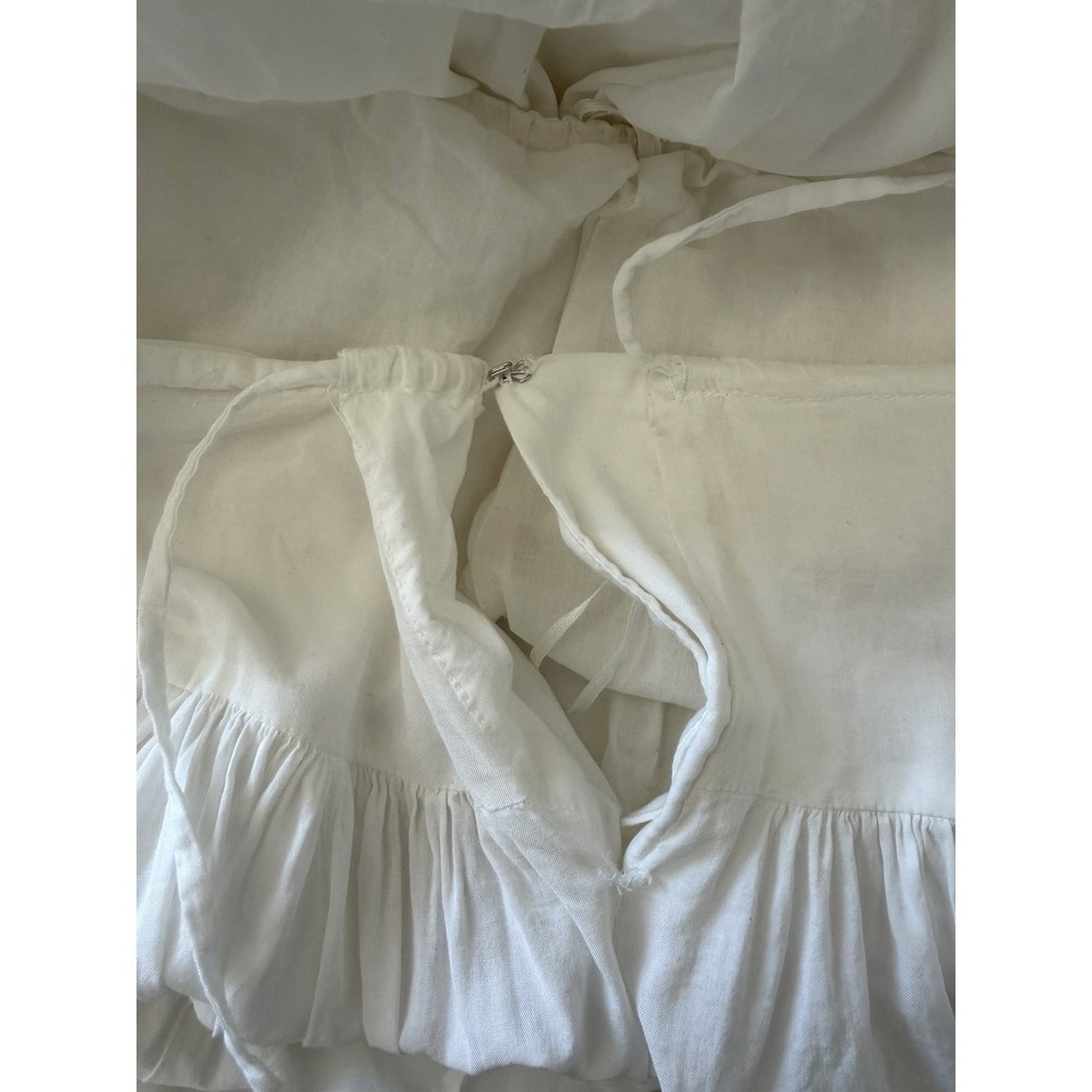 Reformation Aura Maxi Skirt Sz S White Eyelet Lace Trim Prairie Coastal Cowgirl - Picture 11 of 12
